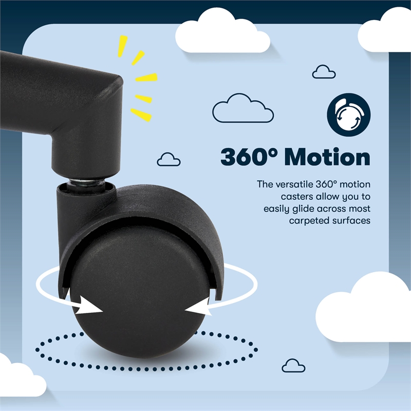 Serta Comfort Modern Executive Office Chair Metal Base Bonded Leather Cognac