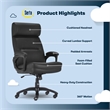 Serta Comfort Executive Big & Tall Ergonomic Office Chair Bonded Leather Black