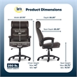 Serta Comfort Executive Big & Tall Ergonomic Office Chair Bonded Leather Brown