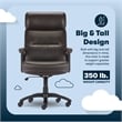 Serta Comfort Executive Big & Tall Ergonomic Office Chair Bonded Leather Brown
