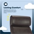 Serta Comfort Executive Big & Tall Ergonomic Office Chair Bonded Leather Brown