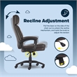 Serta Comfort Executive Big & Tall Ergonomic Office Chair Bonded Leather Brown