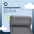 Serta Comfort Executive Big & Tall Ergonomic Office Chair Bonded Leather Gray