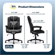 Serta Comfort Eco Office Ergonomic Computer Chair Lumber Support Black