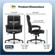 Serta Comfort Ergo Executive Office Chair Ergonomic with Black Bonded Leather
