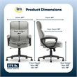 Serta Comfort Ergo Executive Office Chair Ergonomic with Cognac Bonded Leather