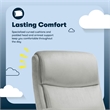 Serta Comfort Ergo Executive Office Chair Ergonomic with Cognac Bonded Leather