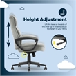 Serta Comfort Ergo Executive Office Chair Ergonomic with Cognac Bonded Leather