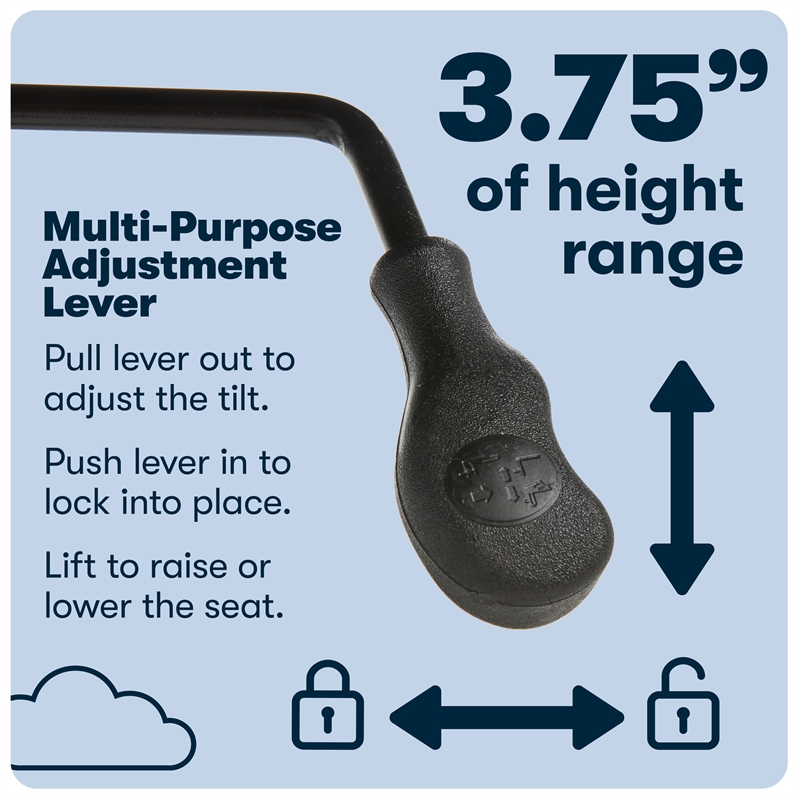 Serta Hannah Office Chair Ergonomic Lumbar Support Bonded Leather Cognac