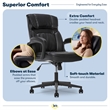 Serta Hannah Office Chair Black Bonded Leather