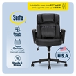Serta Hannah Office Chair Black Bonded Leather