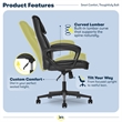 Serta Hannah Office Chair Black Bonded Leather