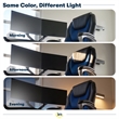 Serta Amplify Executive Office Chair Faux Leather and Mesh Blue