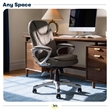 Serta Amplify Executive Office Chair Faux Leather and Mesh Duo Gray