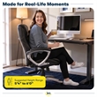 Serta Amplify Executive Office Chair Faux Leather and Mesh Black