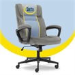 Serta Hannah Office Chair Velvet Gray Microfiber