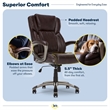 Serta Garret Executive Office Chair Brown Bonded Leather