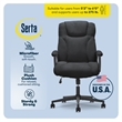 Serta Connor Office Chair Black Microfiber