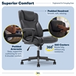 Serta Connor Office Chair Black Bonded Leather