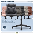 Serta Connor Office Chair Black Bonded Leather