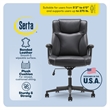 Serta Connor Office Chair Black Bonded Leather