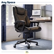 Serta Connor Office Chair Black Bonded Leather