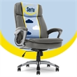 Serta Fairbanks Big and Tall Executive Office Chair Gray Bonded Leather