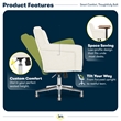 Serta Ashland Home Office Chair Ivory