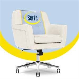 Serta Ashland Home Office Chair Ivory