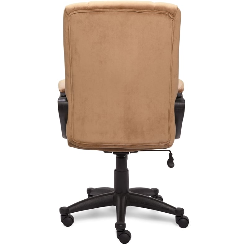 Serta Executive Office Chair In Velvet Coffee Microfiber 43670