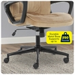 Serta Hannah Microfiber Office Chair with Headrest Pillow Plush Beige