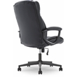 Serta Connor Modern Bonded Faux Leather Office Chair with Casters in Black