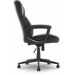 Serta Connor Modern Bonded Faux Leather Office Chair with Casters in Black