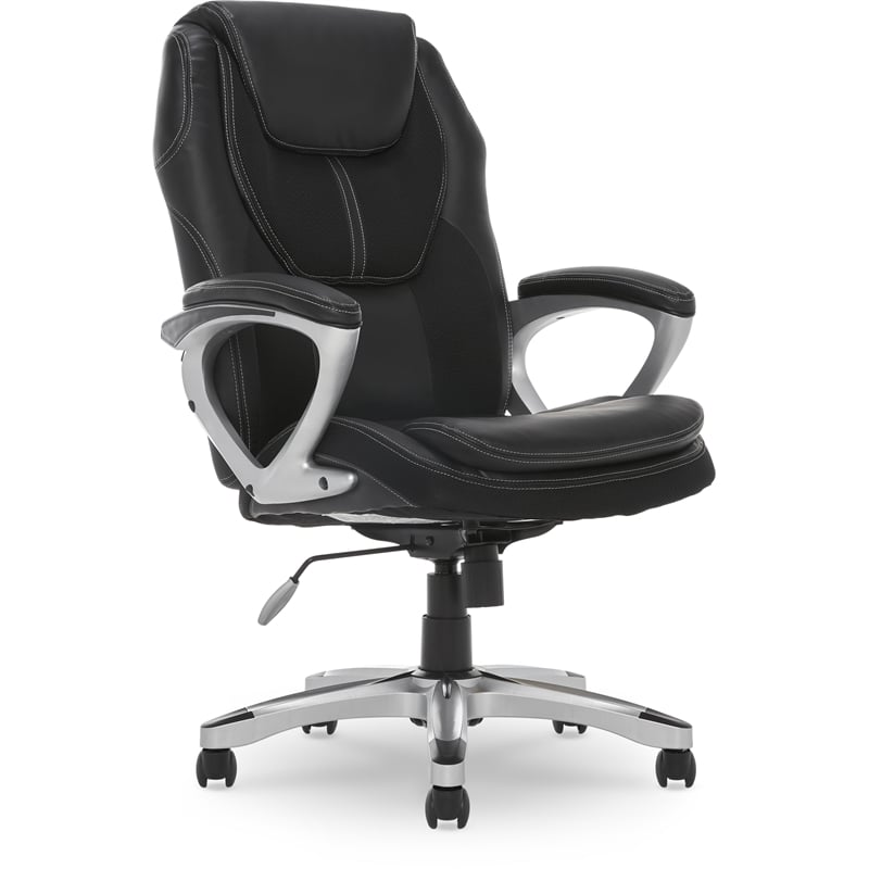 executive office chair black leather