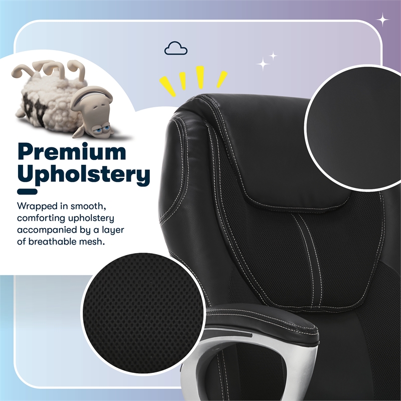 Serta Amplify Executive Office Chair Black