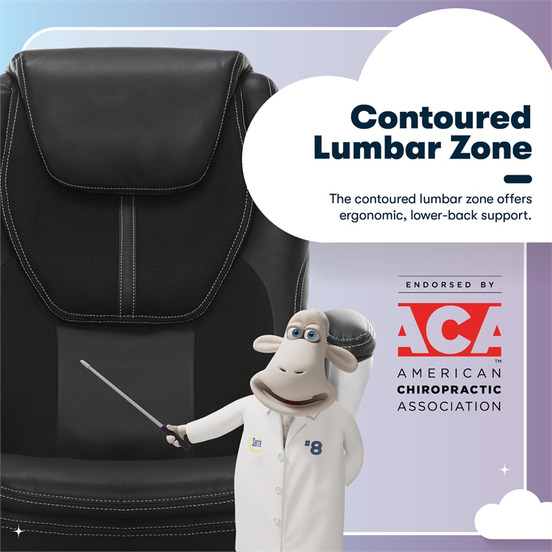 Serta Amplify Executive Office Chair Black