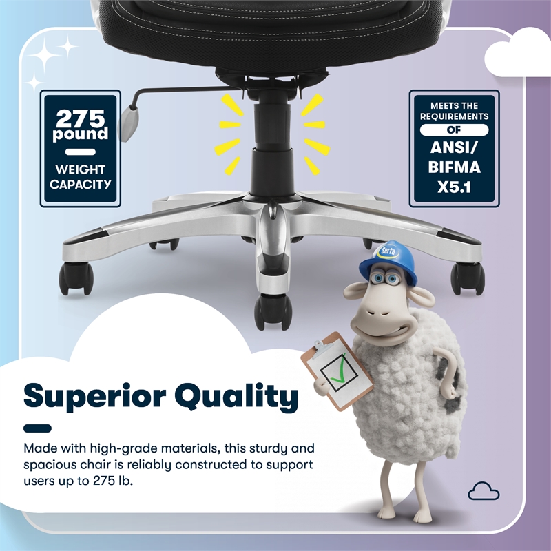 Serta Amplify Executive Office Chair Black