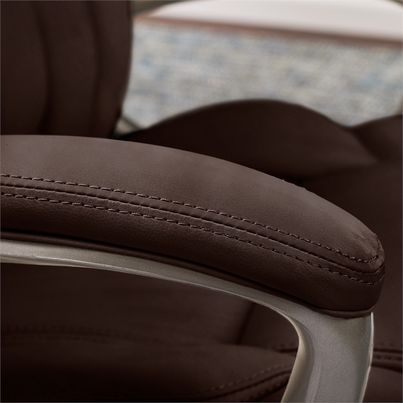Serta Executive Office Chair in Brown Bonded Leather - 43520