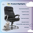 Serta Fairbanks Big and Tall Executive Office Chair Black Bonded Leather