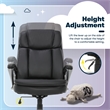 Serta Fairbanks Big and Tall Executive Office Chair Black Bonded Leather