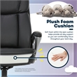 Serta Fairbanks Big and Tall Executive Office Chair Black Bonded Leather