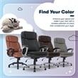 Serta Fairbanks Big and Tall Executive Office Chair Black Bonded Leather