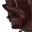 Serta Conway Big and Tall Executive Office Chair Chestnut Brown Bonded Leather