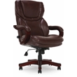 Serta Conway Big and Tall Executive Office Chair Chestnut Brown Bonded Leather