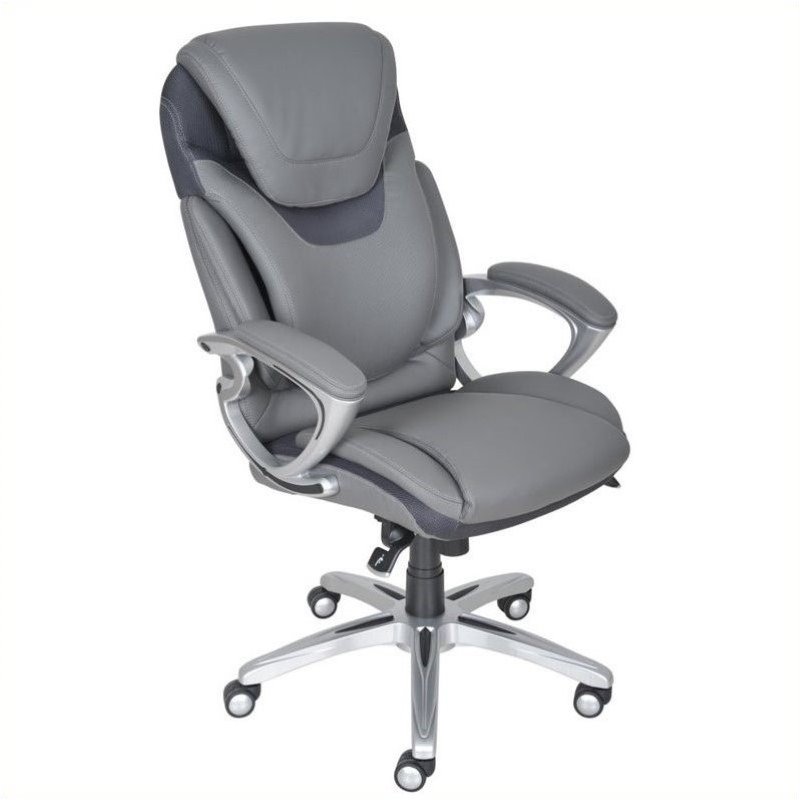AIR Executive Office Chair Grey Bonded Leather - 43807