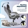 Serta Bryce Upholstered Bonded Faux Leather Office Chair in Gray
