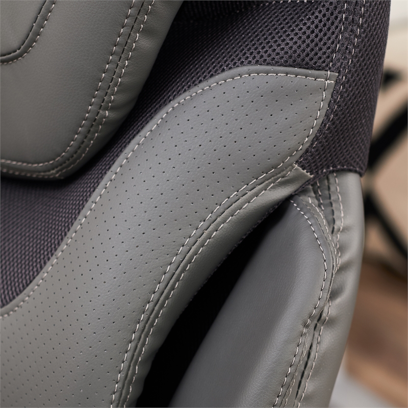 Serta AIR Executive Office Chair Grey Bonded Leather Cymax Business