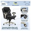 Serta Claremont Back in Motion Office Chair in Black Bonded Leather