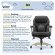 Serta Claremont Back in Motion Office Chair in Black Bonded Leather