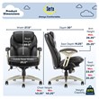 Serta Claremont Back in Motion Office Chair in Black Bonded Leather
